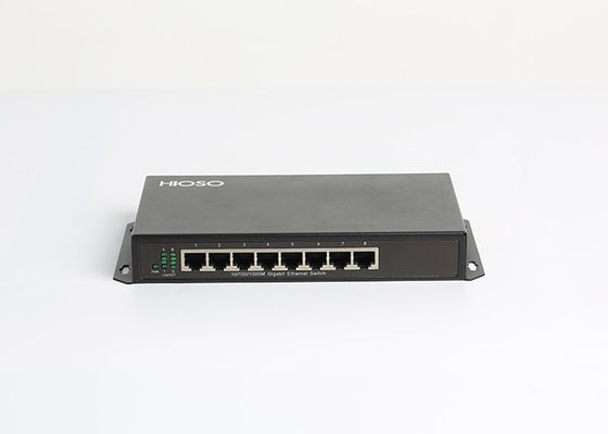 Kabel HiOSO CAT5 100M Inteligentny przełącznik POE, 8-portowy przełącznik sieciowy 5W