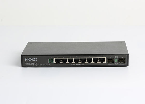 16K MAC Learning 8 1000M TP 2 1000M SFP Porty Przełącznik światłowodowy SFP 10 portów