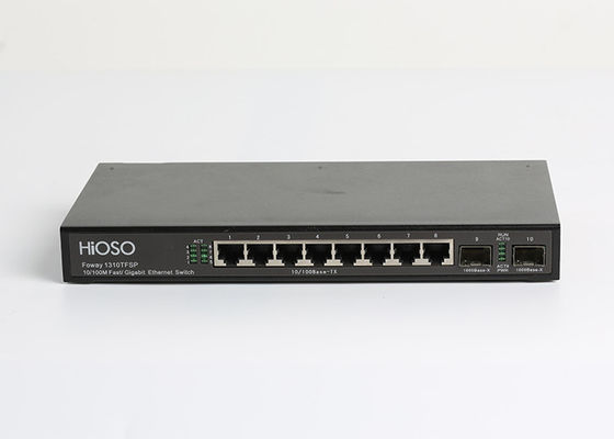 Zarządzany lub niezarządzany 8 portów 100M TP 2 1000M SFP Przełącznik dostępu Ethernet