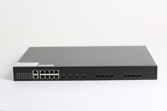 8 portów Gigabit Ethernet 4 porty uplink 10G L3 8 portów EPON OLT