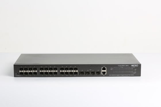 AC110V 10G SFP + Port łącza światłowodowego Przełącznik sieciowy 28 portów