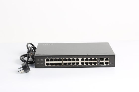 8K MAC 24 100M Tp 2 1000M Combo 26-portowy przełącznik Gigabit 11W AC100V