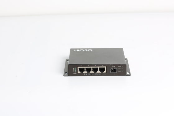 Transmisja 20 km Porty Ethernet DC 12 V 4 10 / 100 M Urządzenie GPON ONU dla FTTH OLT