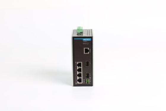 4 porty Rj45 2 porty 1000M SFP Gigabitowy przełącznik Ethernet na szynę Din, przełącznik zarządzany na szynie Din