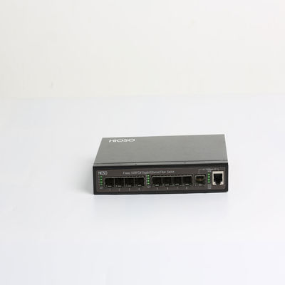 Przemysłowy przełącznik światłowodowy 1310nm WEB SNMP 8 portów 8K MAC Learning światłowodowy przełącznik ethernet