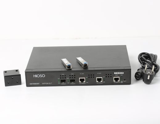 HiOSO Mini 2 porty Epon Olt FTTH samodzielny typ AC220V z 2 SFP Px20+++