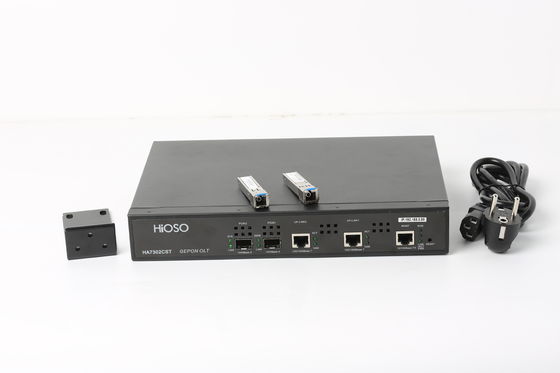 HiOSO Pizza Box Metal Epon Olt 2 porty Samodzielny terminal optyczny 2 PON OLT